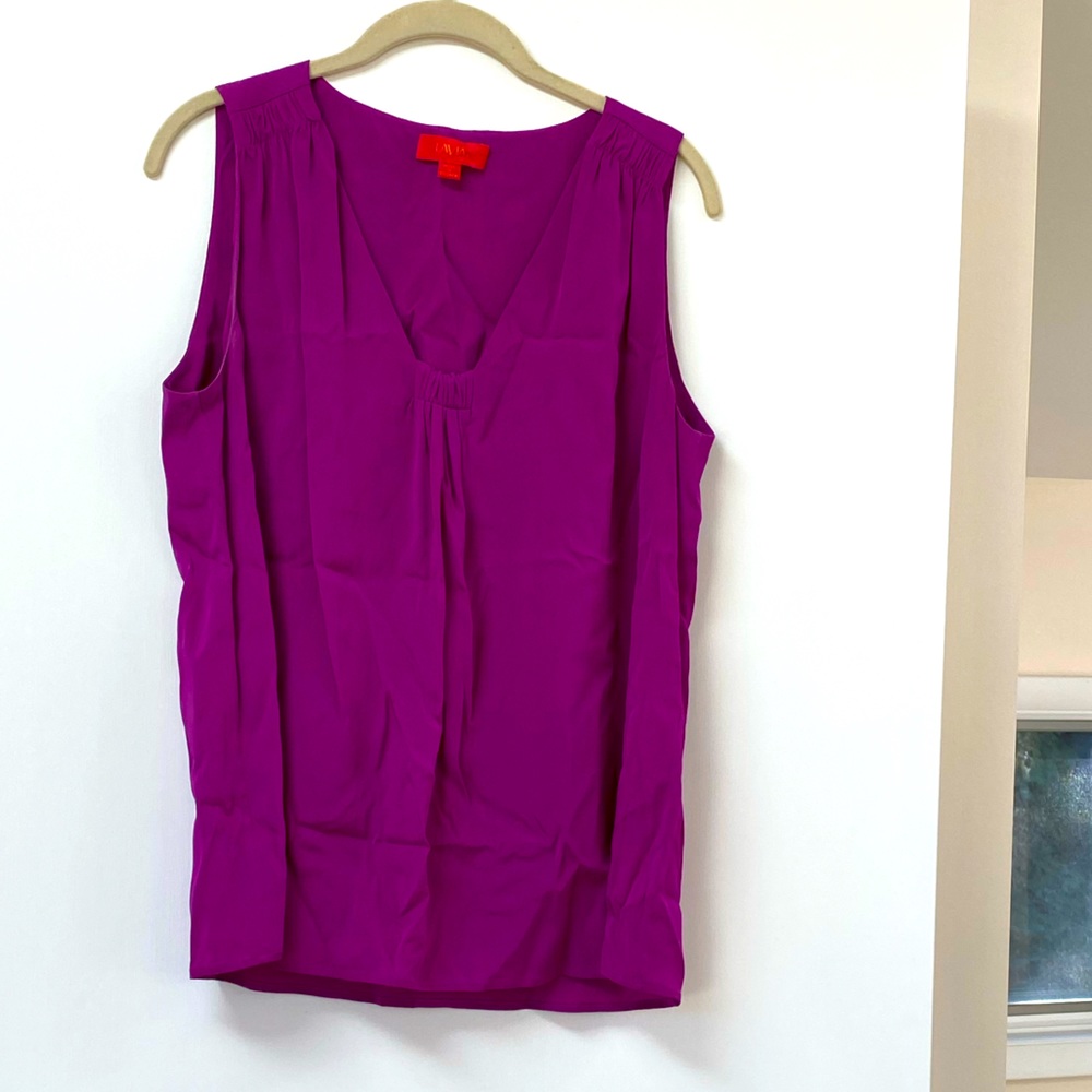 EUC Lavia purple/fuchsia sleeveless top